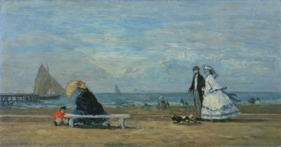 Plage à Trouville - Eugene Louis Boudin